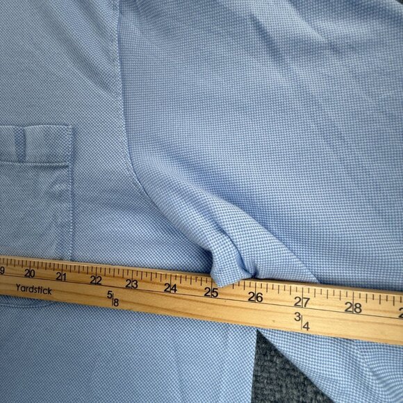 Tommy Bahama 2XL Check Island Zone Cotton Polyester Button-Down Blue Pocket Men - Picture 9 of 16